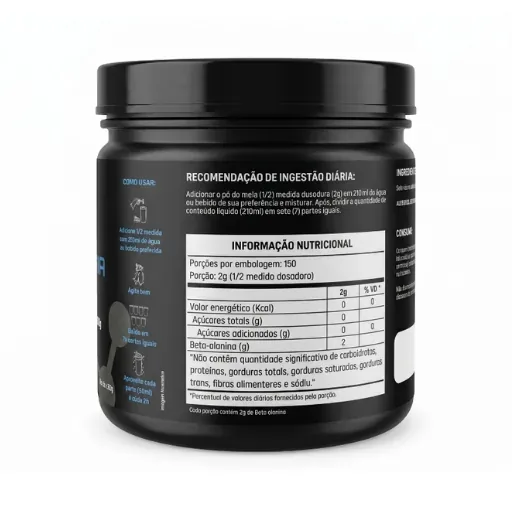 Beta Alanina Verso 512x512 20250529 – Creatina Monohidratada (300g) - Vorian Labs